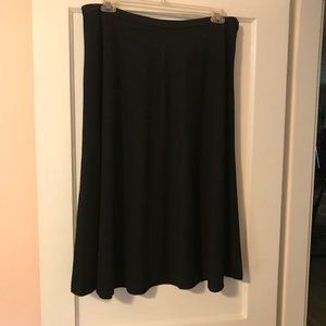 Jones New York Stretch Black A-Line Fully Lined Skirt, Size 16